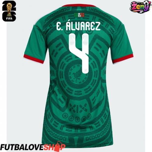 Dres Mexiko Edson Alvarez #4 Domáci pre Ženy MS 2026 Krátky Rukáv